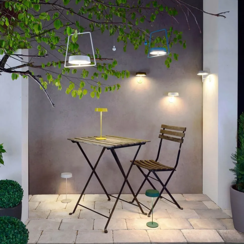 Miram LED-væglampe med batteri, kan dæmpes, hvid