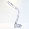 Mitti LED-bordlampe med USB-port, sølv/hvid
