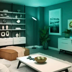 Müller Licht tint LED ceiling washlight Pavo, RGB, CCT, metal