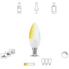 Müller Licht tint white LED-kertepære E14 5,8W