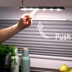 Mobina Push 10 LED-møbellampe med batteri, sort