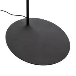 Moby Black gulvlampe med tekstilskærm