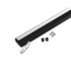 ModuLite F LED-underskabsbelysning, sort, 60 cm, 4.000 K aluminium