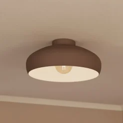 Mogano loftlampe, Ø40cm, kaffebrun