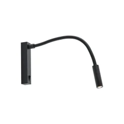 Molto Luce Arok LED-væglampe, sort, aluminium, fremspring 49 cm