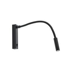 Molto Luce Arok LED-væglampe, sort, aluminium, fremspring 49 cm