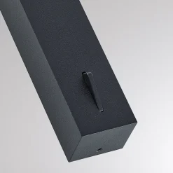 Molto Luce Arok LED-væglampe, sort, aluminium, fremspring 49 cm
