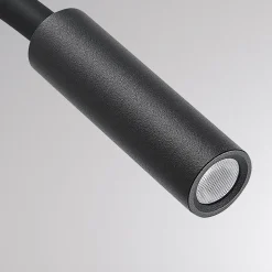 Molto Luce Arok LED-væglampe, sort, aluminium, fremspring 49 cm