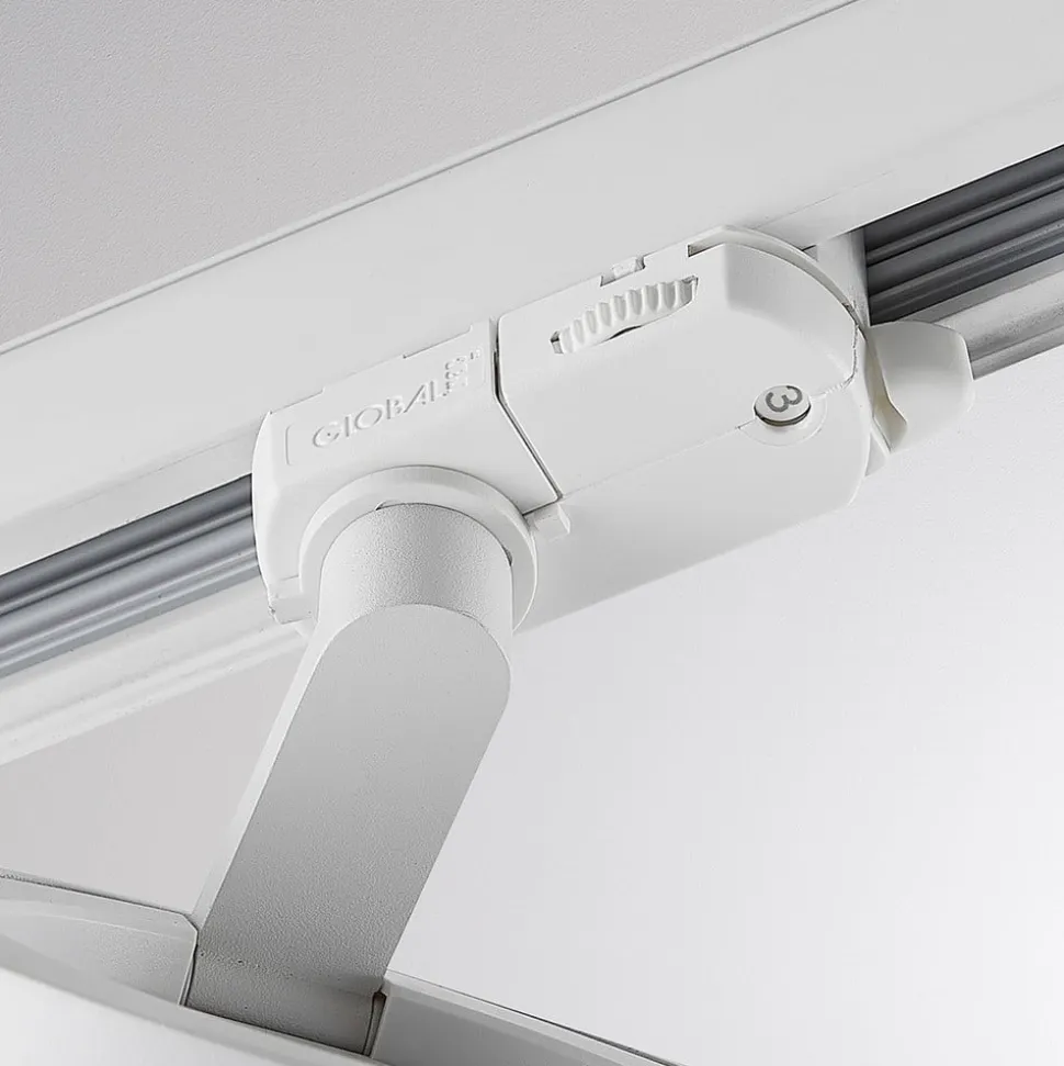 Molto Luce LED 3-faset skinnespot Mag, hvid, 827