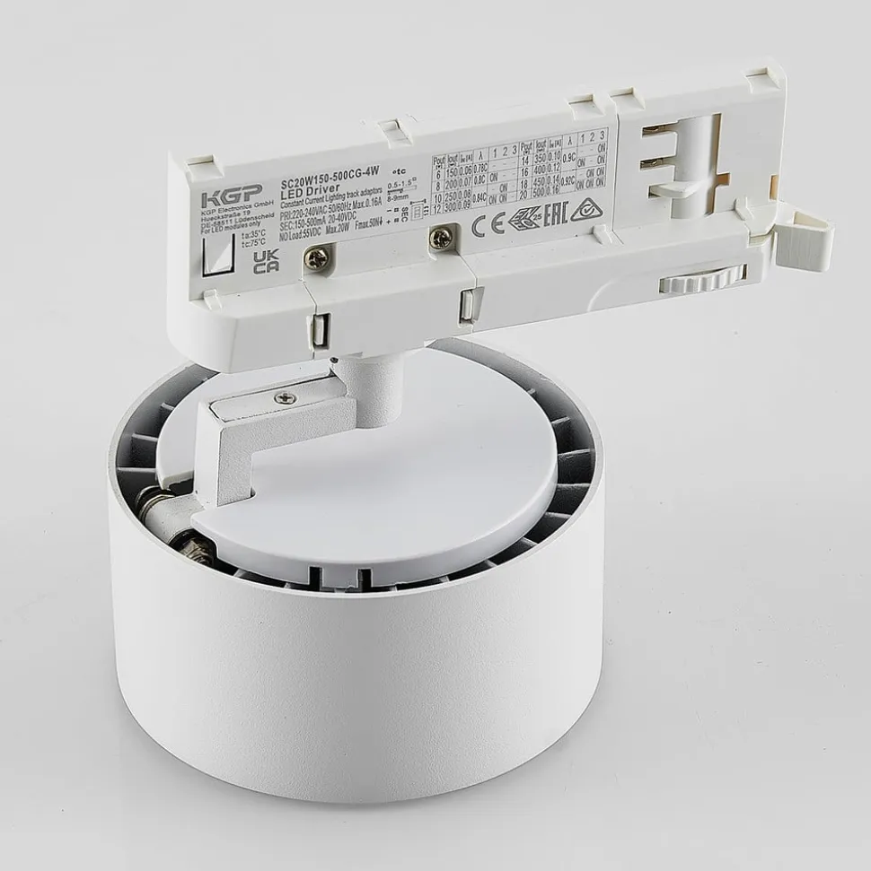 Molto Luce LED 3-faset skinnespot Magis, hvid, 830