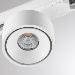 Molto Luce LED 3-faset skinnespot Magis, hvid, 827