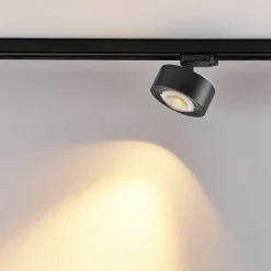 Molto Luce LED 3-faset skinnespot Mag , sort, 830