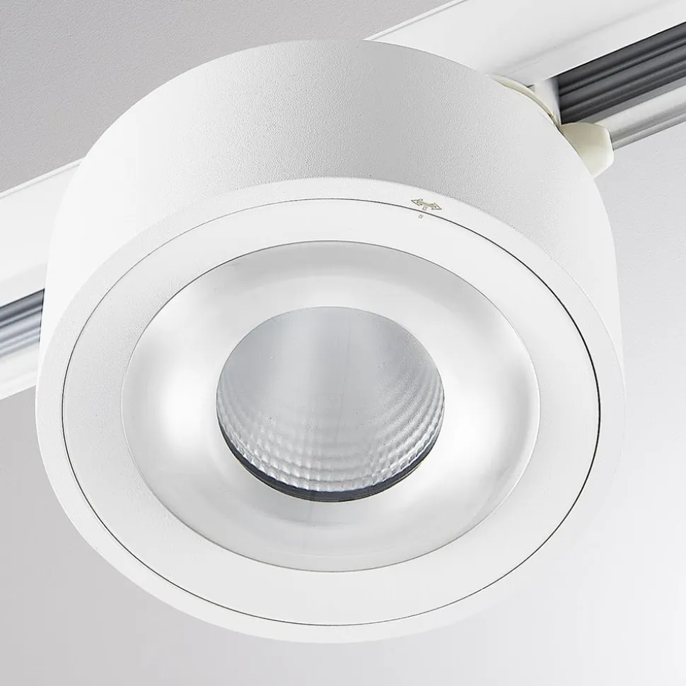 Molto Luce LED 3-faset skinnespot Mag, hvid, 830