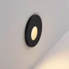Molto Luce LED indbygningslampe Wall 68R RD, aluminium, sort, CCT
