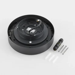 Molto Luce udendørs loftlampe Nona, Ø 22,8 cm, antracit