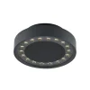 Molto Luce udendørs loftlampe Nona, Ø 18,2 cm, antracit