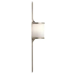 Mona LED-væglampe, IP44, højde 55,9 cm, fortinnet