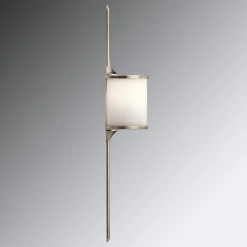 Mona LED-væglampe, IP44, højde 55,9 cm, fortinnet