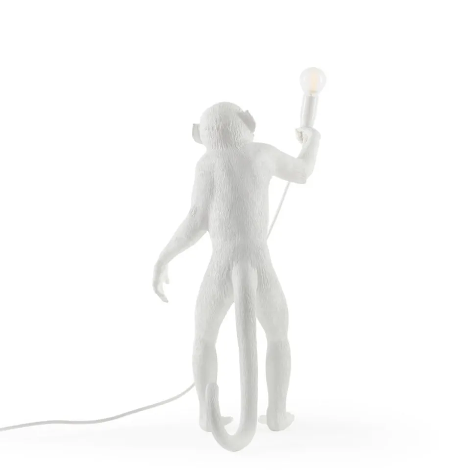 Monkey Lamp deko LED-bordlampe, hvid, stående