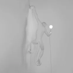 Monkey Lamp deko LED-væglampe, hvid, venstre