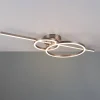 Montilla LED-loftlampe 3 lyskilder fjernbet nikkel
