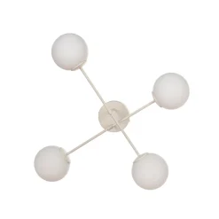 Moon loftlampe, 80 cm, 4 lyskilder, sandfarvet, glas, E27