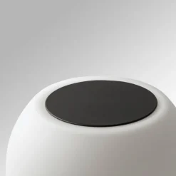 Moy LED-væglampe i sort med glasskærm