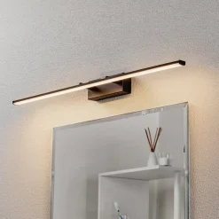 Nala LED-væglampe, sort, bredde 75 cm