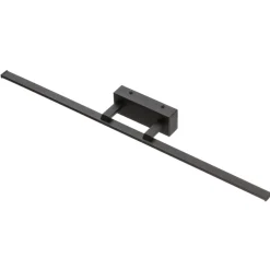 Nala LED-væglampe, sort, bredde 75 cm