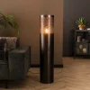 Narabi gulvlampe, højde 120 cm, sort-nikkel, metal