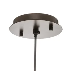 Narisa LED-pendel Ø 18 cm rosaguld/brun