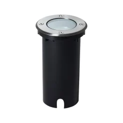 Nedgravningslampe Itch, Ø 11 cm, stål, metal