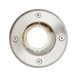Nedgravningslampe Itch, Ø 11 cm, stål, metal