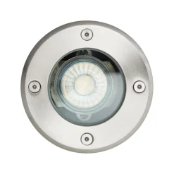 Nedgravningslampe Itch, Ø 11 cm, stål, metal