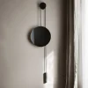 New Works spejl Rise and Shine, sort, Ø 45 cm, glas