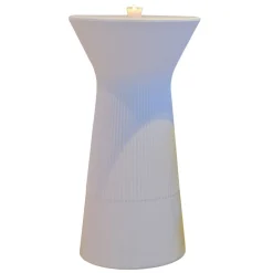 Newgarden Capri LED batteridrevet barbord, RGBW, 110 cm højt, hvid