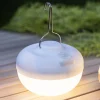 Newgarden Cherry LED-dekolampe med solcelle, hvid