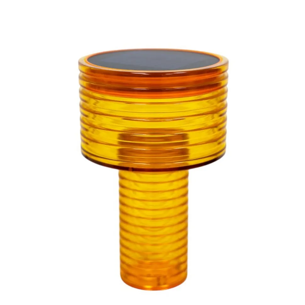 Newgarden LED-solcellelampe Ambar, orange, PMMA, IP44