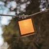 Newgarden LED-solcellelyskæde Vega, bambus, IP44