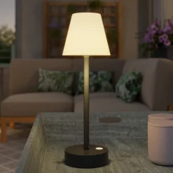 Newgarden Lola Slim LED-bordlampe batteri antracit