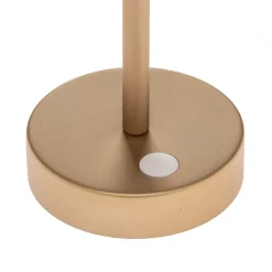 Newgarden Lola Slim LED-bordlampe batteri, messing