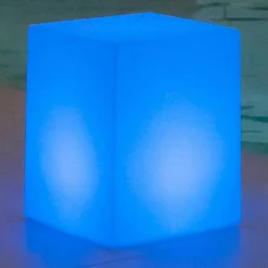 Newgarden solcellelampe Cuby cube, højde 53 cm