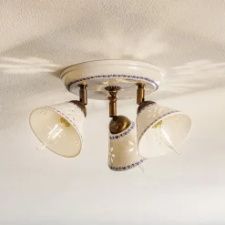 NONNA loftlampe i hvid keramik, 3 lyskilder