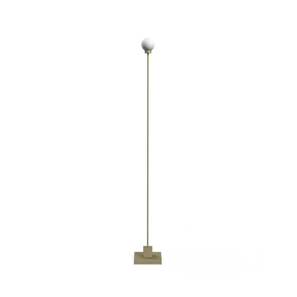 Northern LED-gulvlampe Snowball, gråbeige, 2.700 K