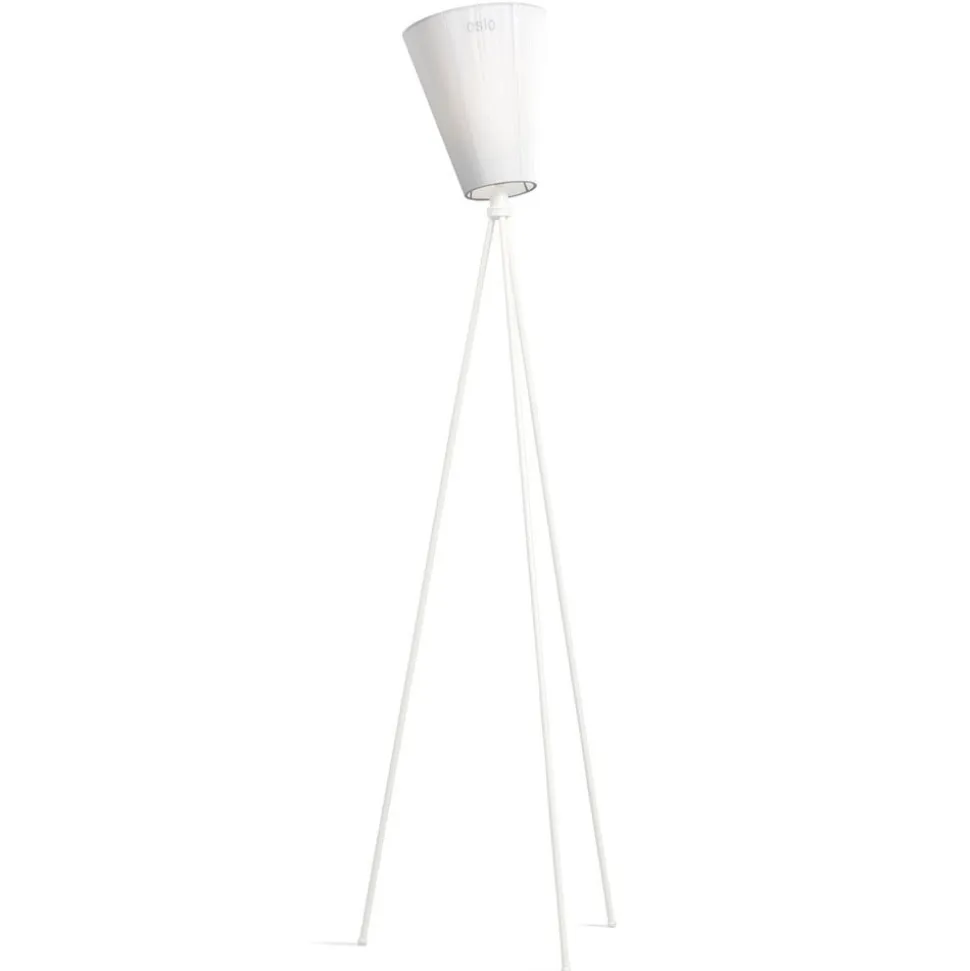 Northern Oslo Wood gulvlampe hvid/hvid