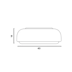 Northern Over Me loftlampe, antracit, 40 cm