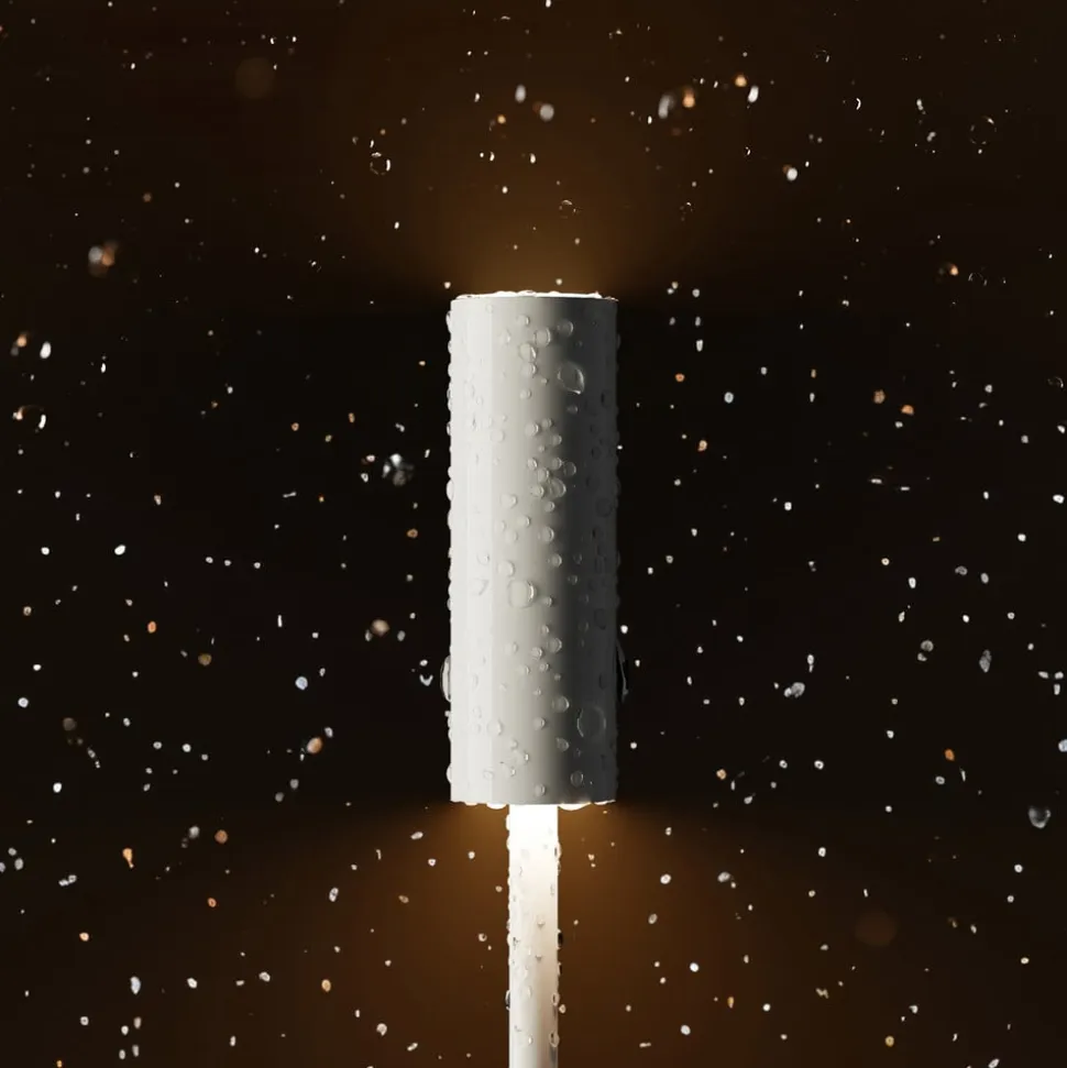 Nucandle LED genopladelig bordlampe, sort/kobber, IP54, dæmpbar
