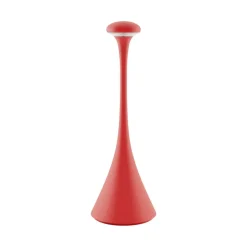 Nudrop LED-bordlampe, batteri, IP54, ildrød