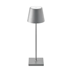 Nuindie LED genopladelig bordlampe, USB-C, grafit, IP54, dæmpbar