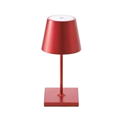 Nuindie mini LED genopladelig bordlampe, Easy Connect, rød, dæmpbar